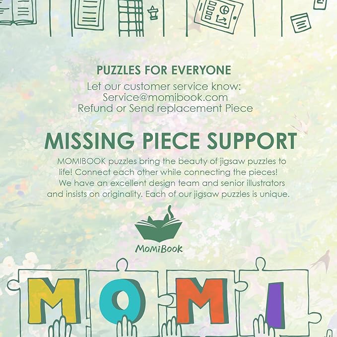 MOMIBOOK 1000 Piece Puzzle for Adults Jigsaw Puzzles of Spring Secret Realm, Twinkle Laminate Painting Image Difficult Challenging Impossible Puzzle Unique Funny Party Christmas Birthday Gifts