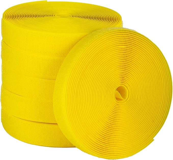 Back to School Decorations 157 Feet Carpet Marker Strips for Classroom Back to School Supplies Nylon Carpet Strip for Classroom Decorations -6 Roll (Yellow)