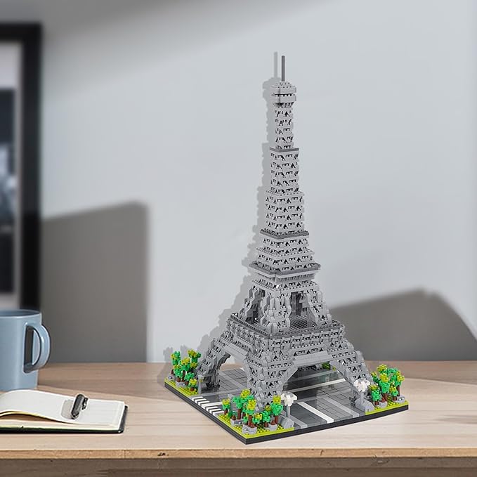 Building Blocks Set 3585 Pieces Architecture Eiffel Tower Model Building Kit World Famous Architecture Model Micro Building Blocks