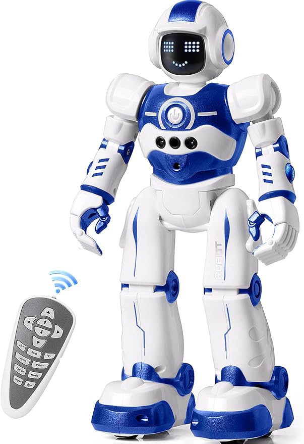 Robot Toys for Kids,Programmable Remote Control Smart Walking Dancing Robot Toy with Gesture & Sensing for Age 4 5 6 7 8 9 10 Year Old Boys for Birthday Present