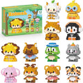 12 Pack Animals Building Block Sets,Micro Mini Animals Party Favors for Kids, Birthday Gift for Boy Girl(1,691 Pieces)