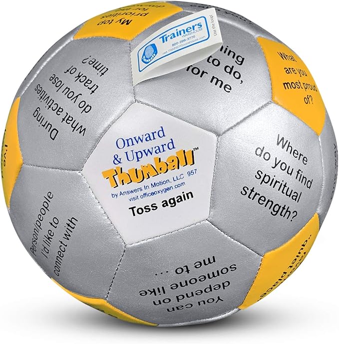 Trainers Warehouse 6" Thumball Collection, 32 Prompts for Conversation, Team Building, Relationship and Training