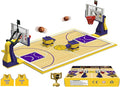 Building Blocks - Basketball Court Baseplates and Sets of 2 Basketball Hoop Basketball Goal Building Bricks for Basketball Game - Compatible with Major Brands (Basketball Playset/Yellow)