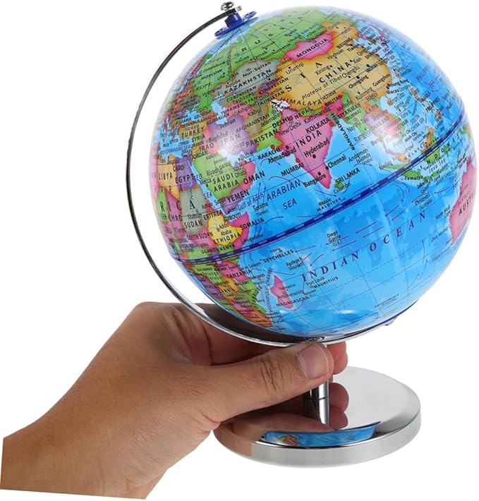Globe Shape Coin Storage Earth Piggy Bank for Kids Decorative World Map Coin Bank
