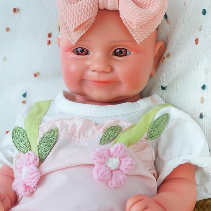 Special Edition, Girl 20 in, Full Silicone Baby Doll, Realistic Baby Dolls, Realistic Veins & Pose, Not Vinyl, Reborn Baby Dolls Silicone Full Body, Gift Set