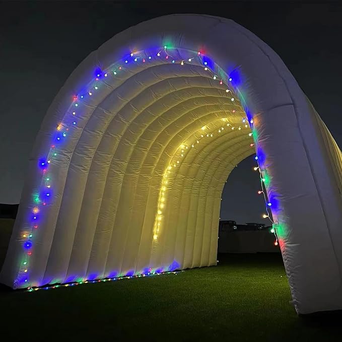 Inflatable Sports Tunnel Entrance with Built-in Blower – Advertising & Event Archway for Exhibitions, Shops, Supermarkets & Schools (Blue, 16x10x10Ft)