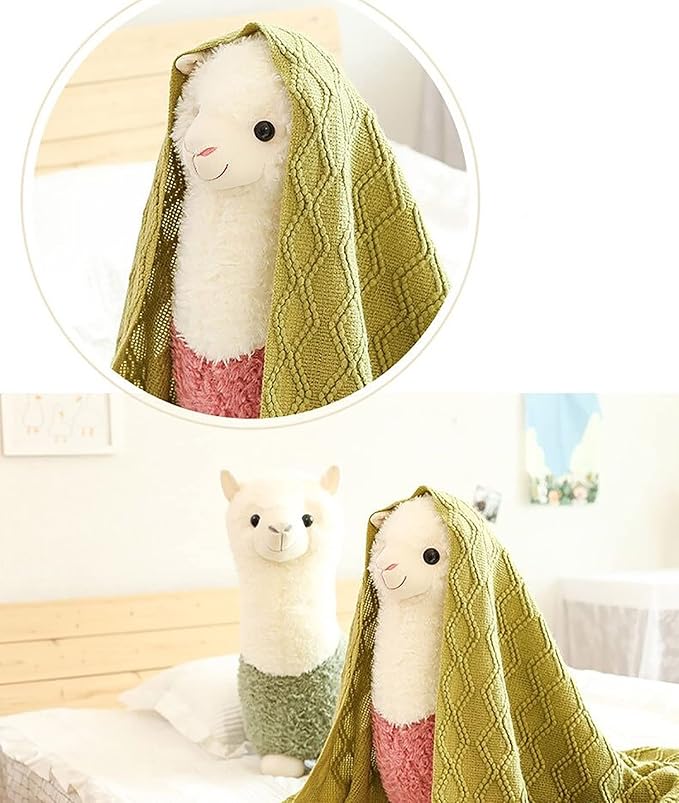 Llama Stuffed Animal Cute Llama Plush Alpaca Toy 9.8 inch for Girls Boys 2 Pieces(Alpaca)