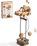 ROKR Pendulum Balance Toy, 3D Wooden Puzzles for Adults, Retro Road Tripper Car, DIY Craft Wood Puzzle Kit, Unique Gift for Men Women