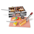 Melissa & Doug Grill and Serve BBQ Set with Pretend Play Toy Food & Kids Play Kitchen Accessories, Preschool Learning Toys for Girls & Boys 3+