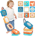 Toys for 1 Year Old, Travel Toys for Toddler 1-3, Montessori Busy Board Activity Cube with Fine Motor Skills, Christmas Birthday Gifts for 1 Year Old Boy Girl, Kids Stocking Stuffs
