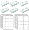 300 PCS Cardboard Coin Flips with 15 Sheets Coin Pocket Pages, 6 Assorted Sizes 2" x 2" Cardboard Coin Holders Coin Flips Coin Collection Supplies for Dime, Penny, Quarter, Nickels, Dollars Collecting