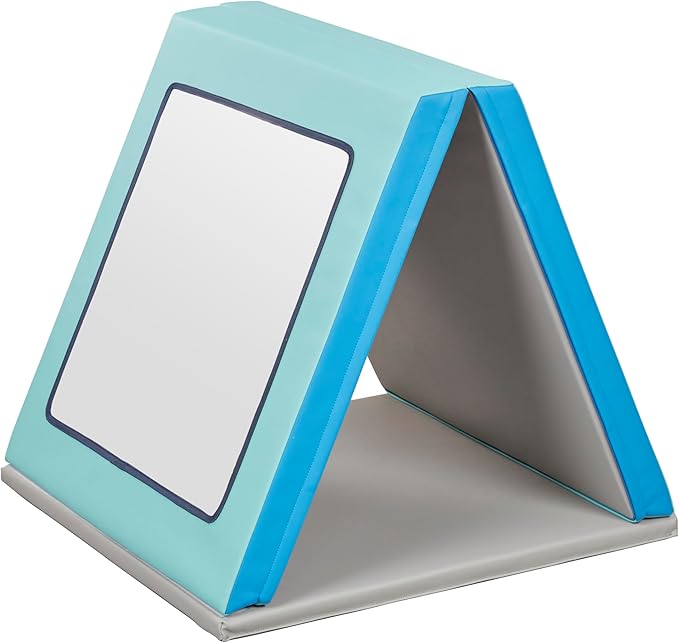 ECR4Kids SoftZone Folding Floor Mirror, Sensory Toy, Contemporary