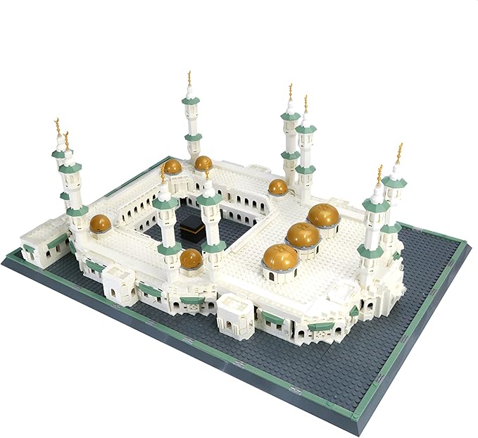 Great Mosque of Mecca Building Blocks Set Islamic Masjid Architectural Model Toys Muslim Eid Gifts for Kids Adult 2291 Pieces