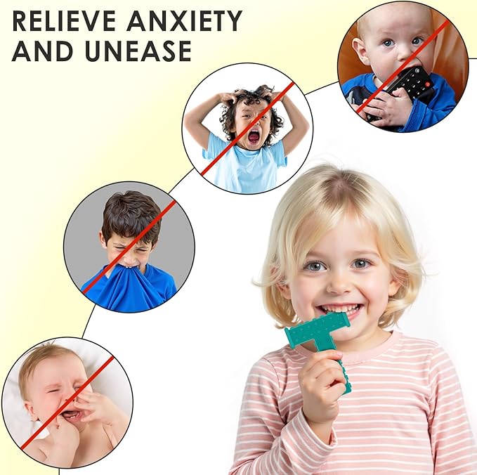 ERKOON 5 Pack Sensory Chew Toys for Autistic Children, Silicone Chewy Tubes Teething Tubes for Autism, ADHD, SPD, Chewies with Special Needs, Oral Motor Chewy Tool for Sensory Kids
