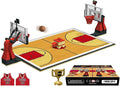Building Blocks Toy - Basketball Court Baseplates and Sets of 2 Basketball Hoop Basketball Goal Building Bricks for Basketball Game - Compatible with Major Brands (Basketball Playset/Red)