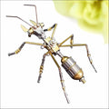 3D Steampunk Mechanical Insect Puzzle Kit - DIY Metal Assembly Model for Adults, Unique Retro Brass Sculpture Craft for Home Office Decoration (Ant B)