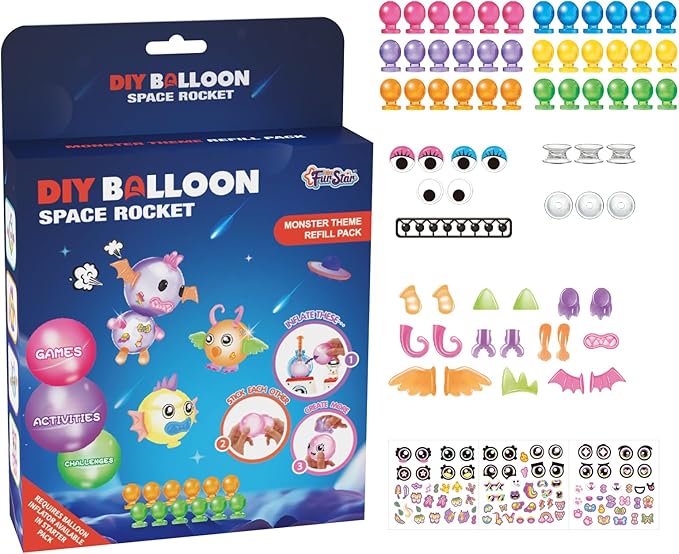 DIY Space Magic Balloon Craft Accessories Set