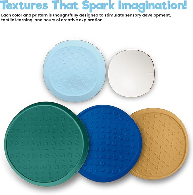 Stepping Stones – Indoor & Outdoor Obstacle Course Toys for Kids – Montessori Sensory & Motor Skill Development, Coordination & Active Play – Textured Educational Play Set