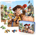 Puzzles for Kids Ages 4-8,Kids Puzzle in a Metal Box,Cute Kid Small Toys Puzzles,Children Boys Girls Learning Educational Toy,100 Pieces