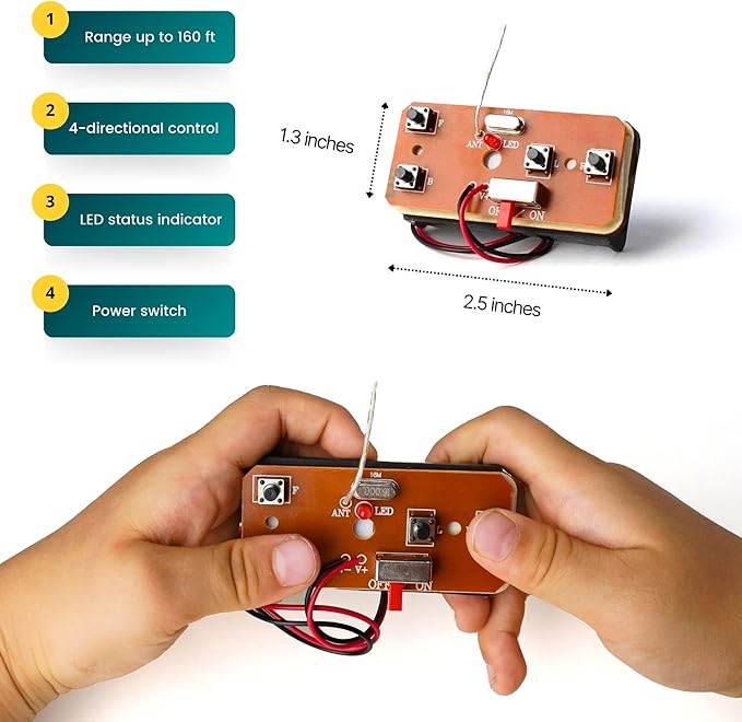 STEM Wooden Racing Car Kit for Kids Age 8-12 – DIY Science Experiment, Wood Building Project, Perfect Educational Gift for Boys & Girls 8 9 10 11 12 Years Old