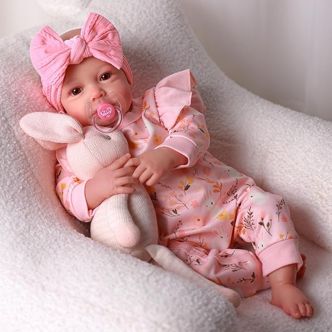 BABESIDE Reborn Baby Dolls - 20-inch Cute Soft Vinyl Realistic Baby Doll Real Life Baby Dolls with Complete Accessories Perfect for Cuddling, Playtime, and Gift Giving