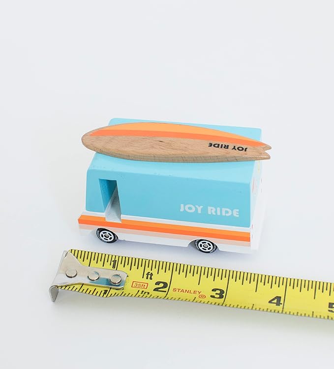 Ruggish Candy Car Joyride Exclusive - Premium Handcrafted Wooden Car Toy - Surf Van - Age 3+