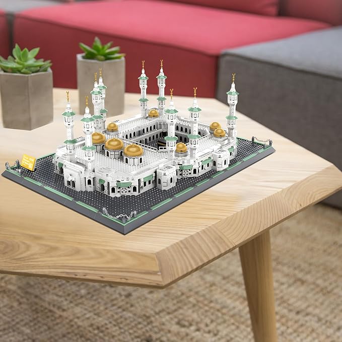 Great Mosque of Mecca Building Blocks Set Islamic Masjid Architectural Model Toys Muslim Eid Gifts for Kids Adult 2291 Pieces