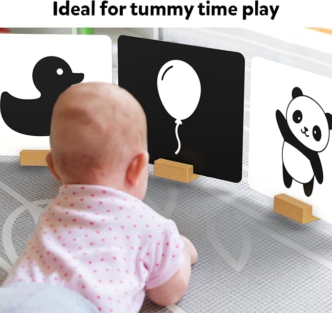 Skillmatics Large Flash Cards for Babies & Infants - High Contrast, 60 Pictures, Visual Stimulation & Sensory Development, Travel Friendly, Gifts for Infants 0 to 12 Months