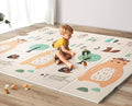 UANLAUO Baby Play Mat,79"x 71" Large Mat for Floor,Reversible Floor Mat,Foam Thick&Waterproof,Foldable Playmats for Babies and Toddlers,Anti-Slip for Baby Crawling,Non-Toxic Tummy Time(Bear)
