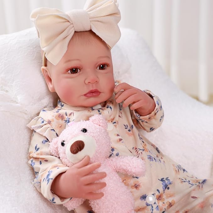 BABESIDE Reborn Baby Dolls - 20-inch Cute Soft Vinyl Realistic Baby Doll Real Life Baby Dolls with Complete Accessories Perfect for Cuddling, Playtime, and Gift Giving