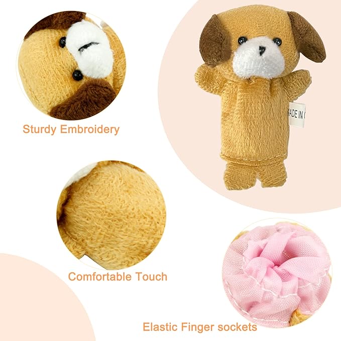 Sealive Finger Puppets for Toddlers 1-3, Baby & Toddler Finger Puppets, Soft Plush Animal Toys for Storytelling, Educational Toy Set for Boys & Girls, Great for Home, School, Parties & Travel