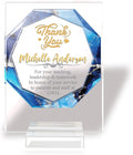 Custom Engraved Acrylic Employee Recognition Award – Personalized Appreciation Trophy for Corporate Excellence – Desk Display Plaque with Free Customization (Style #9)