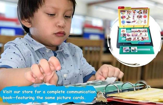 Smile4Autism Large 2"x2" Loose Visual Picture Cards, Receptive and Expressive Language, Speech Articulation Therapy, ASD, ADD, ADHD, Apraxia, & Stroke Patients