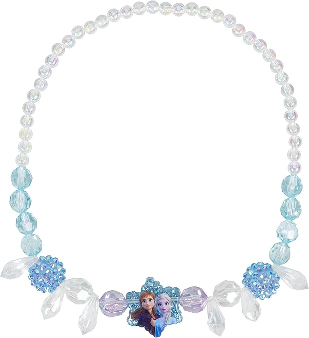 LUV HER Girls Jewelry Set - Dress Up Toy Jewelry Box Set with Bead Necklaces, Bracelets, and Rings - Frozen Play Accessories - Ages 3+