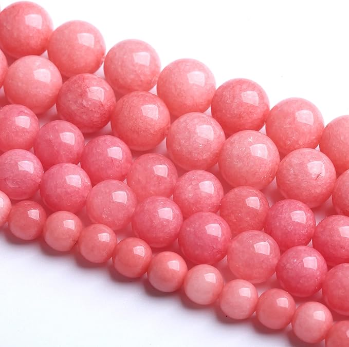 4MM 88PCS Natural Stone Pink Jade Beads Rhodochrosite Chalcedony Beads for Jewelry Making DIY Bracelet 1 Strand