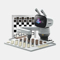 SenseRobot Lite — 2-in-1 AI Robotic Chess & Checkers Set | 25 Chess Levels (Elo 200–2900), Epic Duel Elo 3200, 10 Checkers Levels, Voice Guidance, Screen-Free Play, 1,200+ Lessons, Cloud & OTA
