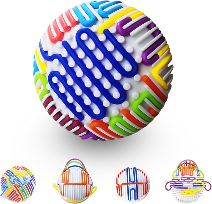 Sensory Toys for Kids with Autism,3D Sensory Ball,Sensory Fidget Toy for Anxiety Relief,Autism Sensory Toys for ADHD, Anxiety, Enhances Concentration and Fine Motor Skills(TB002)