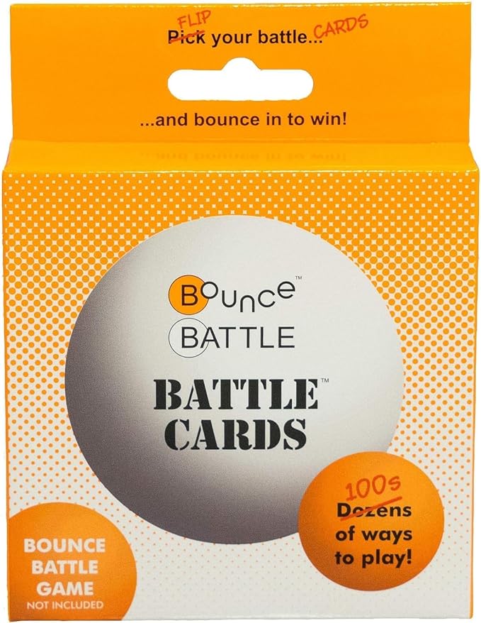 Wood Edition Game Set with 36 Battle Cards - an Addictive Game of Strategy, Skill & Chance - Multiplayer Fun Bounce Ball Games - Gifts for Teenage Boys & Girls