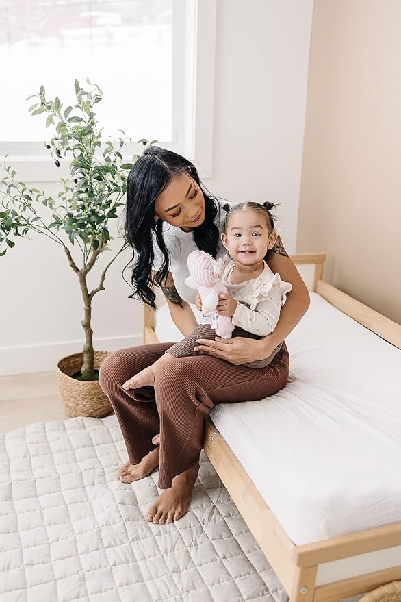 Genius Baby Toys Soft Baby Doll - Cuddly and Soft - Perfect First Baby Doll for Infants and Toddler - Cute Pink and White Outfit - No Hard Parts - Nontoxic First Doll - Perfect for Baby Shower