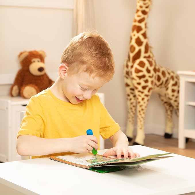 Melissa & Doug On The Go Water Wow! Reusable Water-Reveal Coloring Activity Pad – Jungle