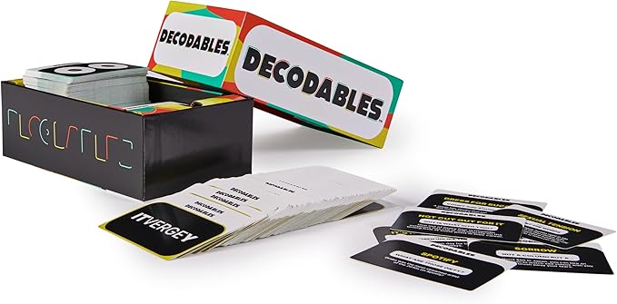 Spin Master Games, Decodables, A Hysterical Adult Party Game, Adult Card Game, Bachelorette Party Activity, 3-8 Players, for Ages 18 & Up