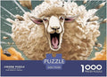 Sheep for Adults Fun 1000 Pieces 3D Animal Thickened Wooden Jigsaw Puzzle Toy Intellectual Game Stress Relief Toy Education Game Home Decoration Challenge Educational 1000pcs (75x50cm)