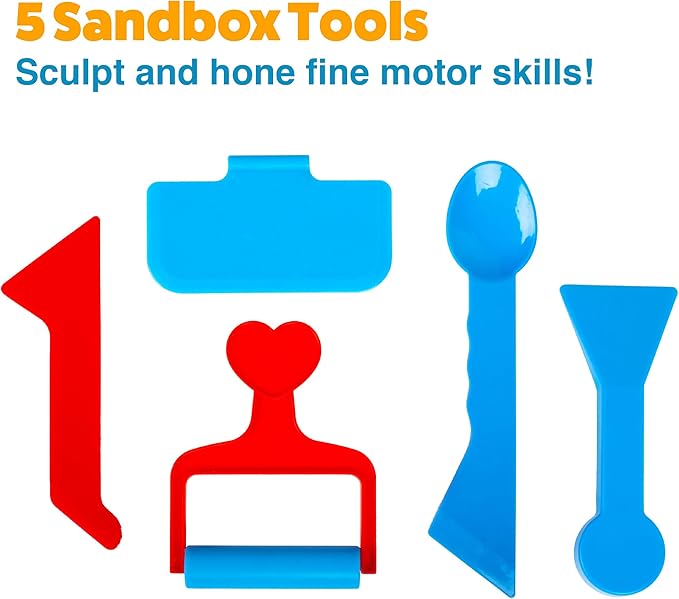 USA Toyz Sand Molds Beach Toys for Kids Set - 23pk Sandbox Toy for Toddlers, Compatible with Foam or Molding Clay Kits, Beach Sand Castle Building, Water Tables, Indoor Outdoor Sensory Toys for Kids