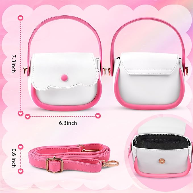 GJZZ Play Purse for Little Girls Toys - Toddler Purse Set Pretend Play Makeup Toys for 3 4 5 6 7 Year Old Girls, Kids Toy Purse Birthday Gifts for Ages 3-5 4-5 6-8 Years Old