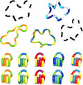 15PCS Quiet Twisty Fidget Toys – Squeeze, Twist, and Spin – Multicolored Sensory Toys for Kids and Adults, Stress Relief Toys & Educational Tools for Classroom,Alternative gifts (Random Color)