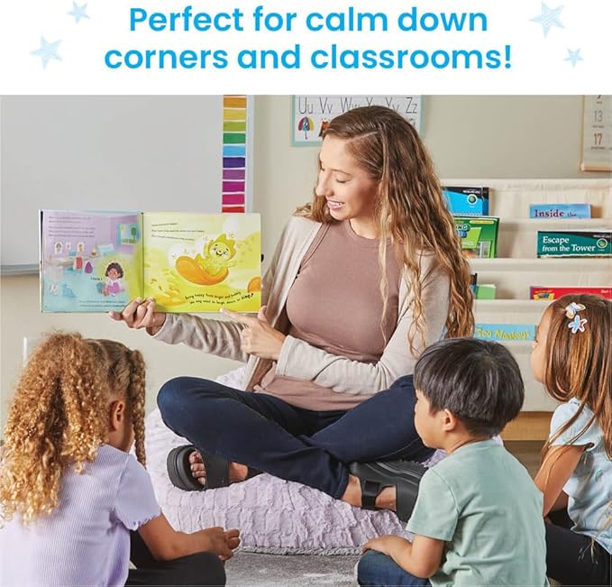 hand2mind Feelings Family Core Emotions Book Set, Social Emotional Books for Kids, Calm Down Corner Supplies, Calming Corner Items Kids, Toddler Learning Activities, Preschool Classroom Must Haves