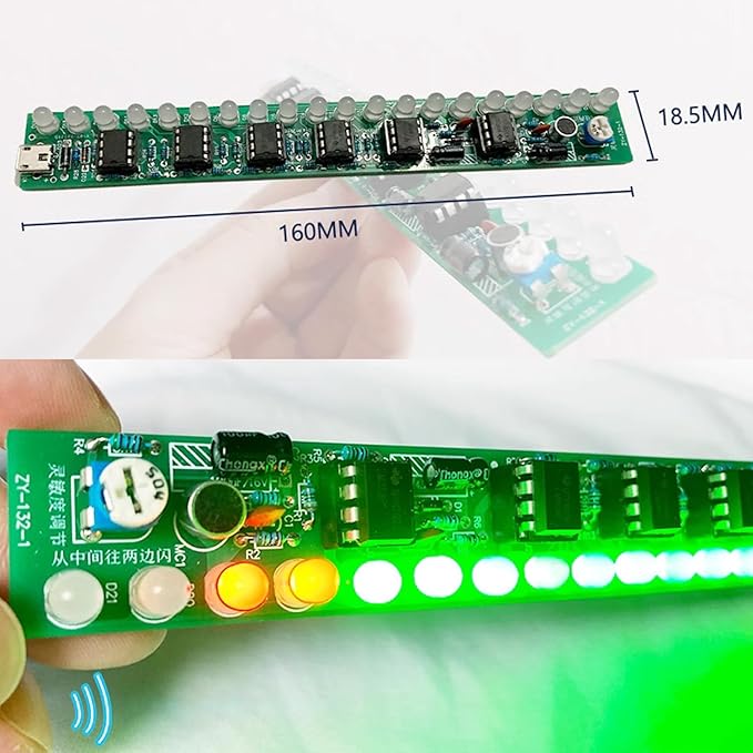 ISolderStore Soldering Practice Kit - Large 4017 Light Kit Electronics DIY Project for Children & Students