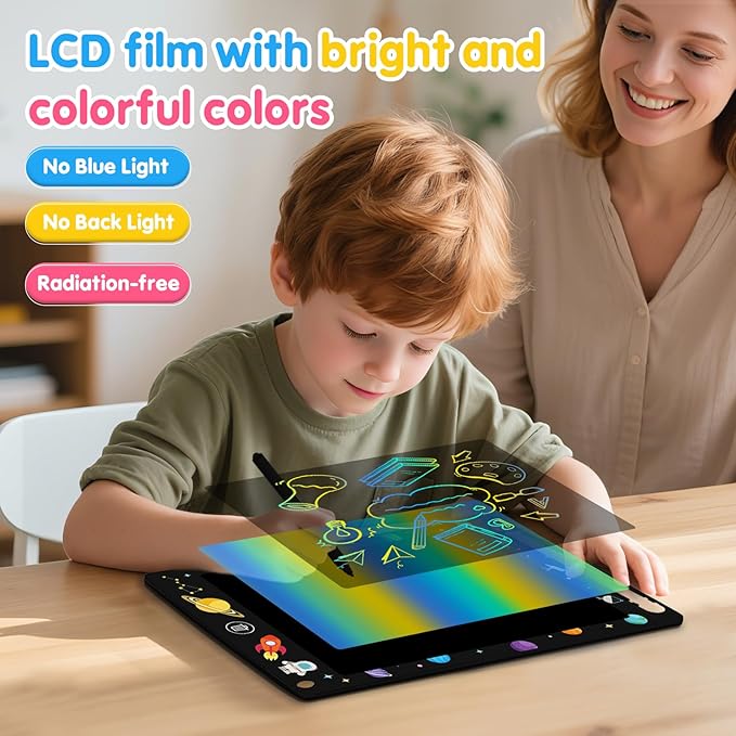 Party Favor 10 Pack LCD Writing Tablet for Kids, 8.5 Inch Colorful Doodle Board Drawing Pad, Educational Learning Travel Toys Birthday Gifts for Boys Girls Age 3 4 5 6 7 8