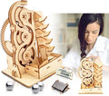 Solar 3D Wooden Puzzle Marble Run DIY Model Kit Craft Sets Wood Mechanical Toys Experiments Projects Birthday Gift for Adult Men Age 14+ Years Old