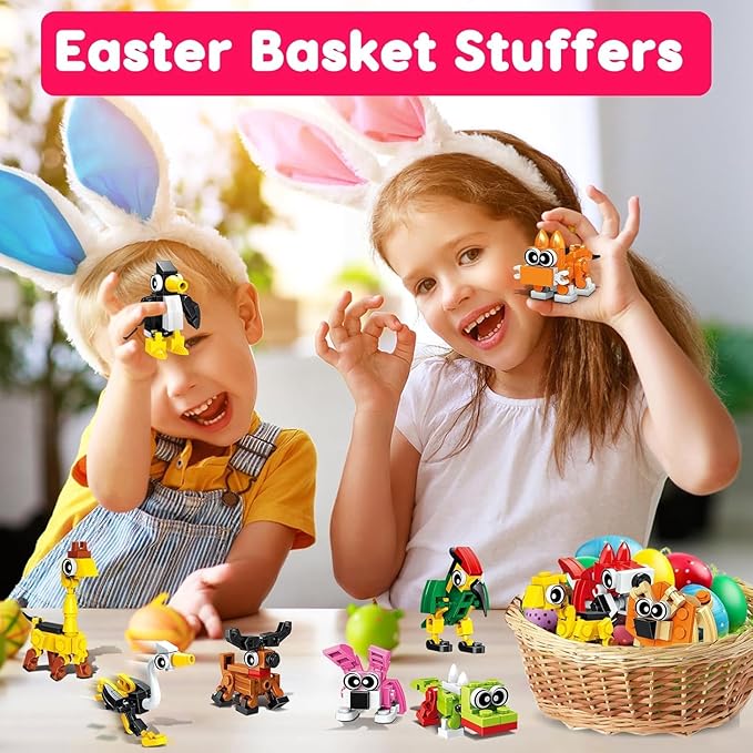 30pcs Animal Mini Building Blocks Party Favor for Kids Return Gifts For Birthday Goodie Bag Stuffer Class Prize Box Toys Small Bulk Pinata Stuffer End of School Year Gift for Student Boy Girl 4-8 8-12